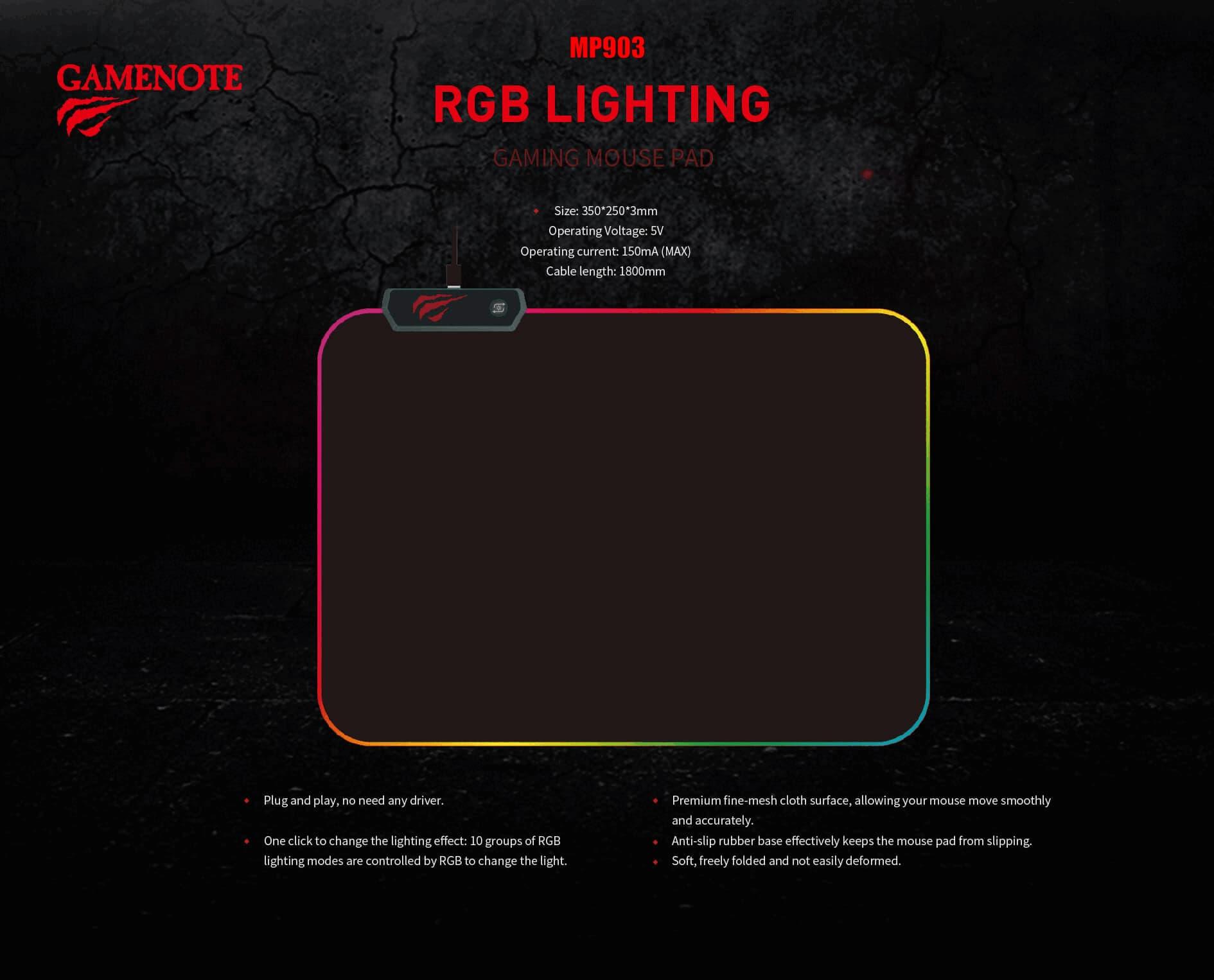 Havit MP903 RGB Lighting Gaming Mousepad