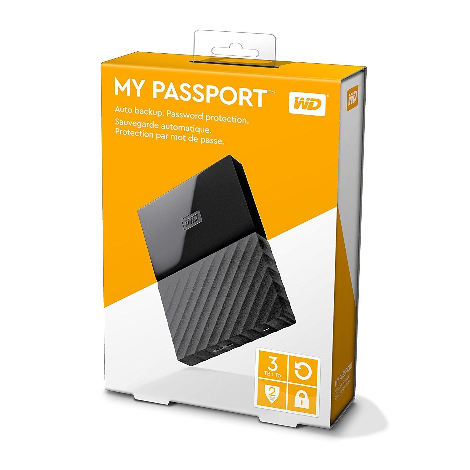 WD 4TB EXTERNAL HDD MY PASSPORT NEW BLACK