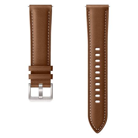 Brown Leather 20 mm Smartwatch belt