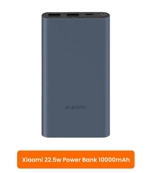 Xiaomi 22.5W 10000mAh Two Way Fast Charging Metal Casing Power Bank with Type C Cable - Black