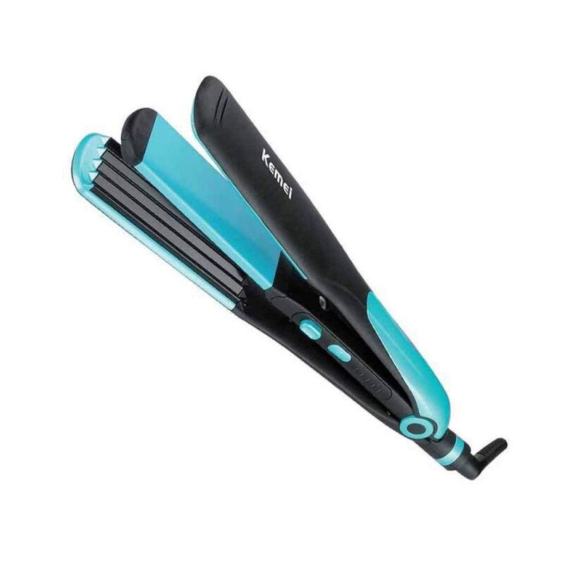 Kemei KM-2209 2-in-1 Hair Straightener + Curler