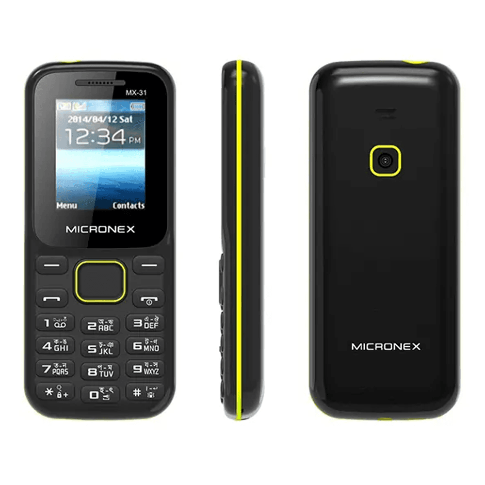 Micronex MX-31+ Dual Sim Phone (Black)