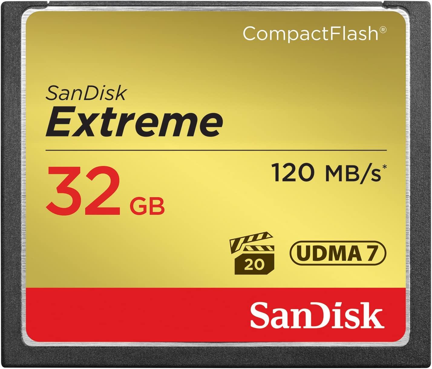 SANDISK 32GB COMPACT FLASH CARD EXTREME # SDCFXSB-032G-G46