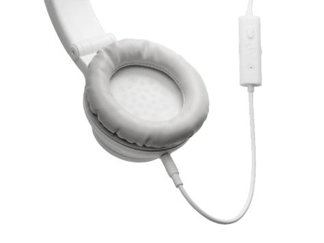 HP H3100 White Wired Headphone