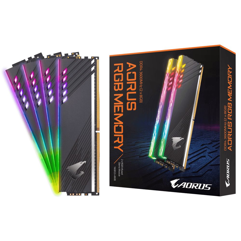 AORUS (8X2)16GB RGB Memory 3600MHz With Demo Kit